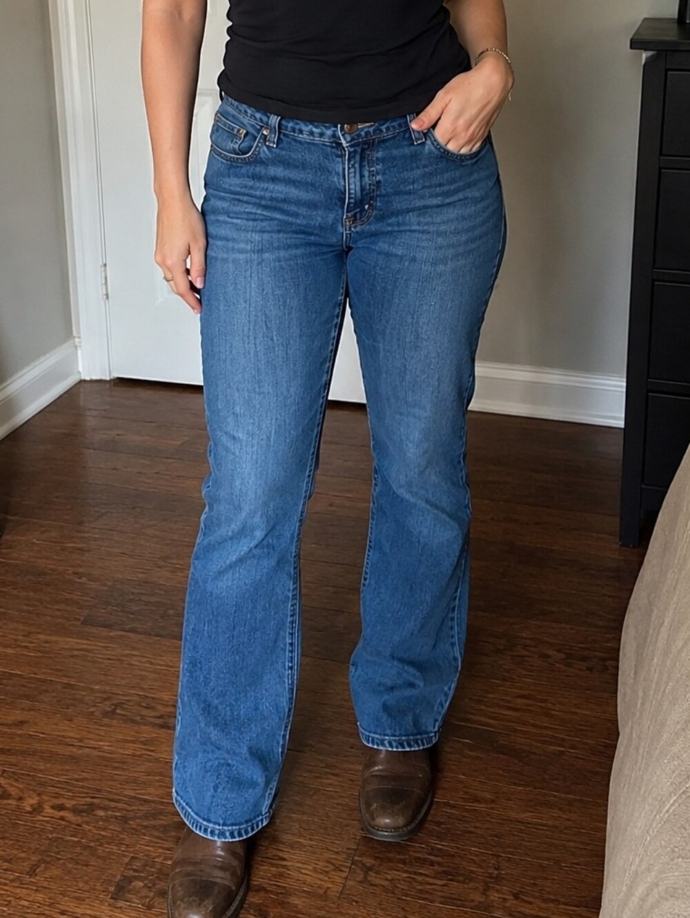 Carhartt WB001 Traditional Fit Blue Jeans Women's 32x30 Straight Leg Denim